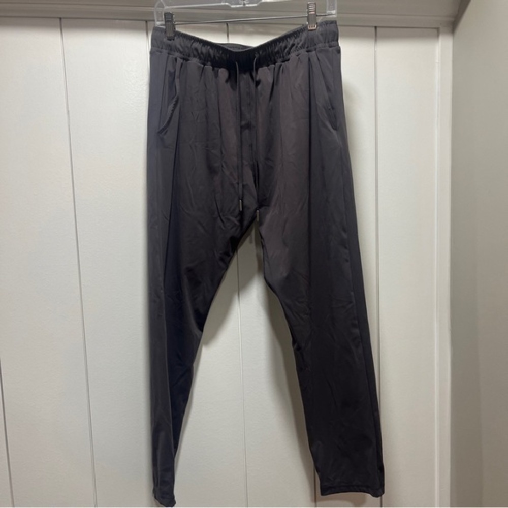 Zyia Gray/purple Drawstring Waist Jogger Pants Women's Size Large